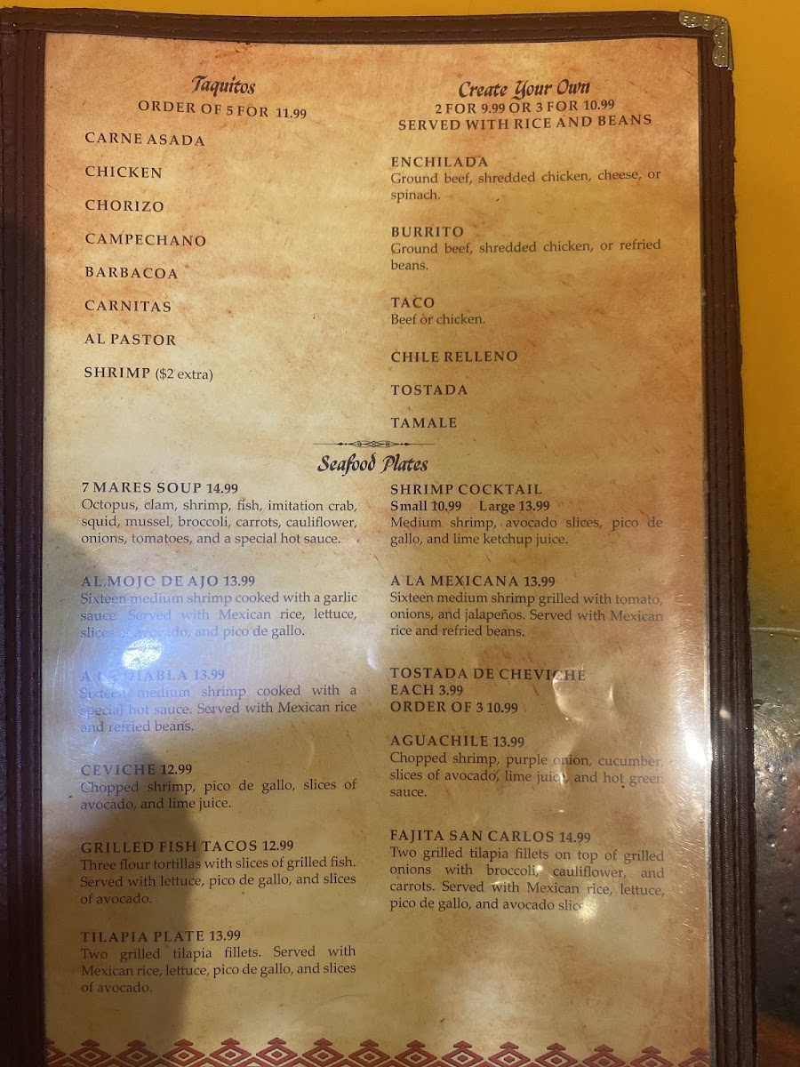 Cazadorez Mexican Restaurant Menu - Image 4