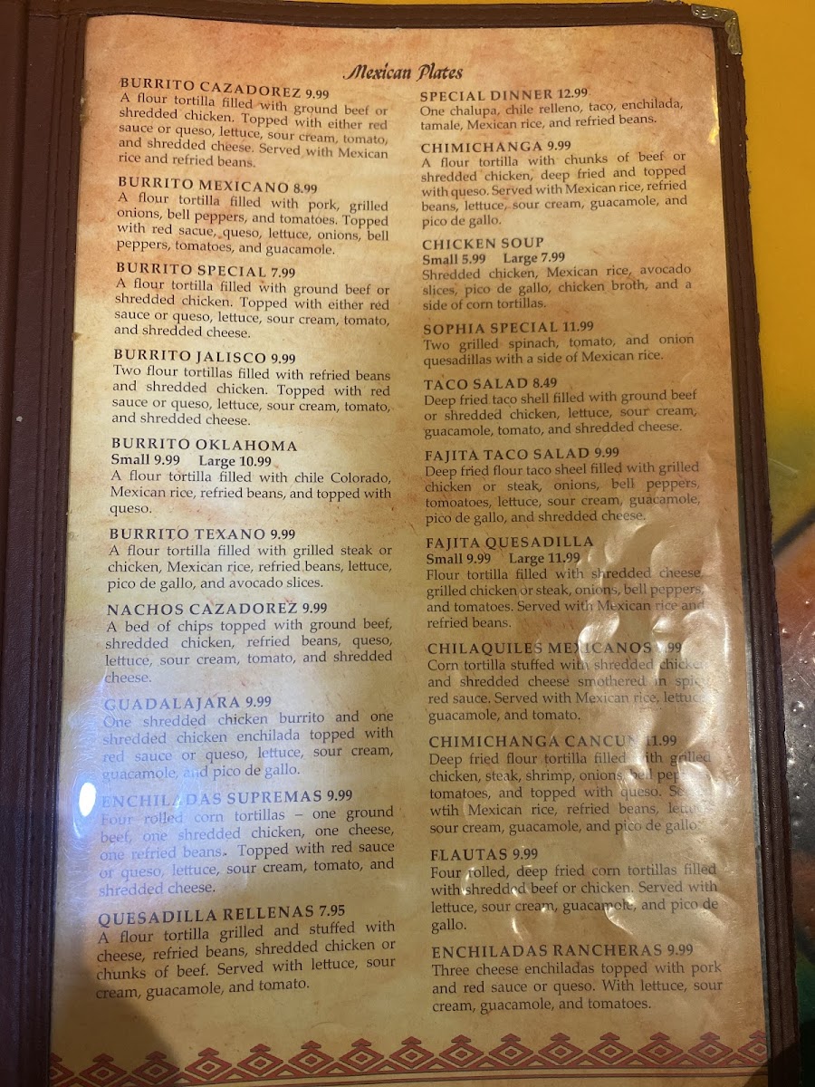 Cazadorez Mexican Restaurant Menu - Image 5